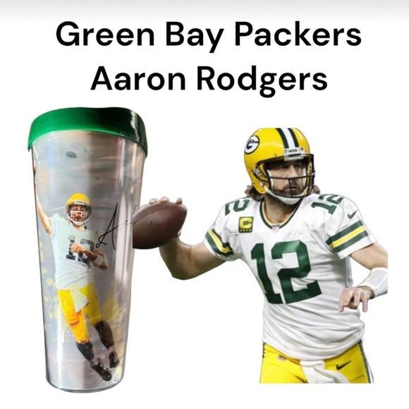 New Tritan USA Green Bay Packers Aaron Rodgers 22 oz Double Walled Tumbler - Picture 14 of 16